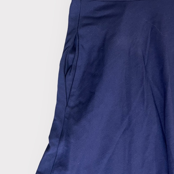 Maeve by Anthropologie Navy Fit & Flare Lace Up Front Dress - Picture 5 of 6